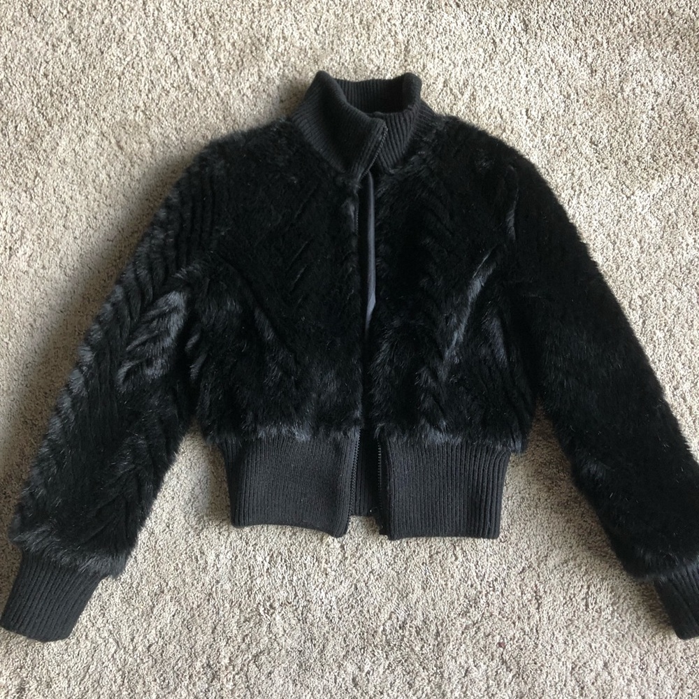 Faux fur jacket